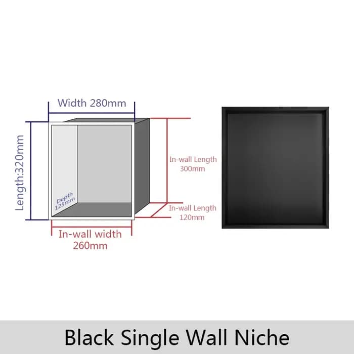 Niche Murale Encastrée en Acier Inoxydable