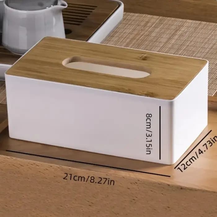 Boîte à mouchoirs en bois épaissie, boîte de rangement pour papier de bureau, porte-serviettes de voiture élégant, distributeur de serviettes, décoration de bureau