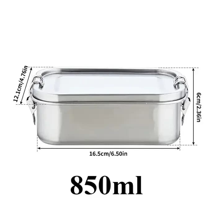 Boîte à déjeuner en acier inoxydable pour enfants et adultes, boîte à Bento anti-fuite, récipient de