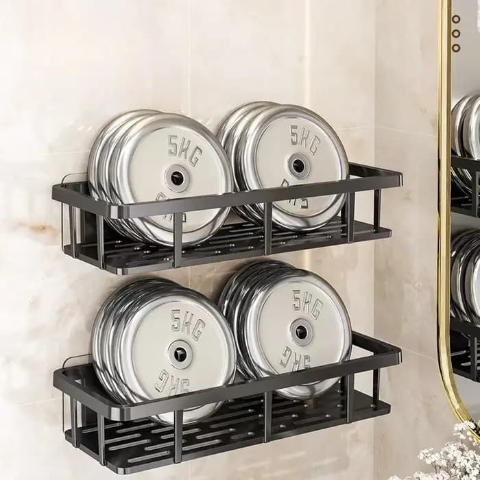 Étagère de salle de bain sans perçage