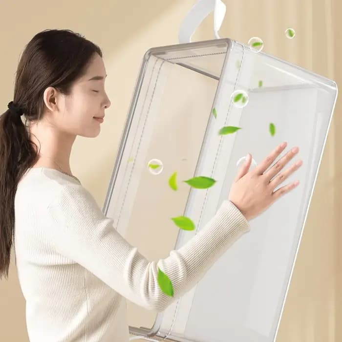 Boîte de rangement transparente grande capacité pour vêtements