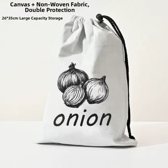 Sac de rangement durable et réutilisable pour oignons et pommes de terre