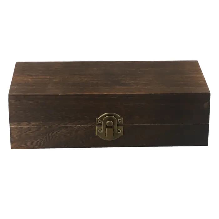 Boîte de rangement rectangulaire en bois Durable 20x10x6 Cm