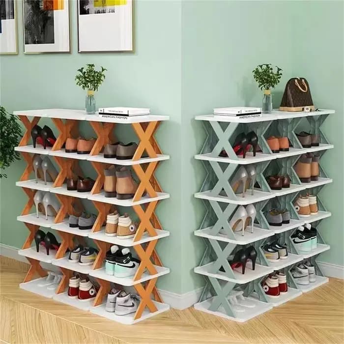 Bricolage simple étagère à chaussures maison gain de place stockage petit
