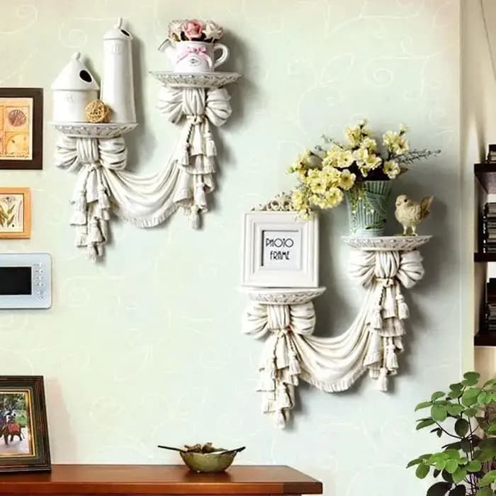 Étagère murale en résine pour salon moderne