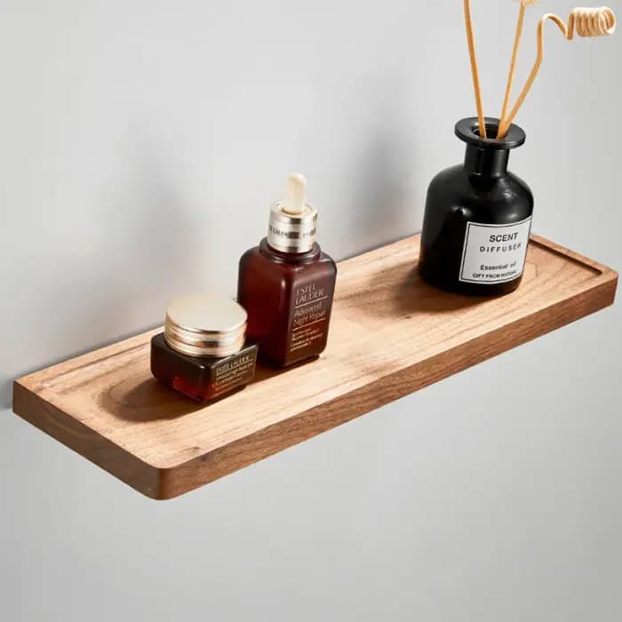 HOBrochure-Étagère de Rangement Murale en Bois