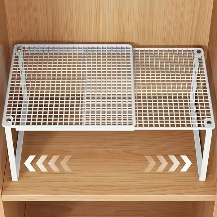 Étagère de placard robuste et réglable en hauteur, support de rangement extensible et rétractable, étagère de cabinet peu encombrante