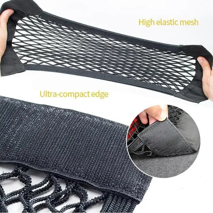 Filet de ficelle élastique pour siège arrière de voiture 40x25 cm, sac de rangement magique en maill