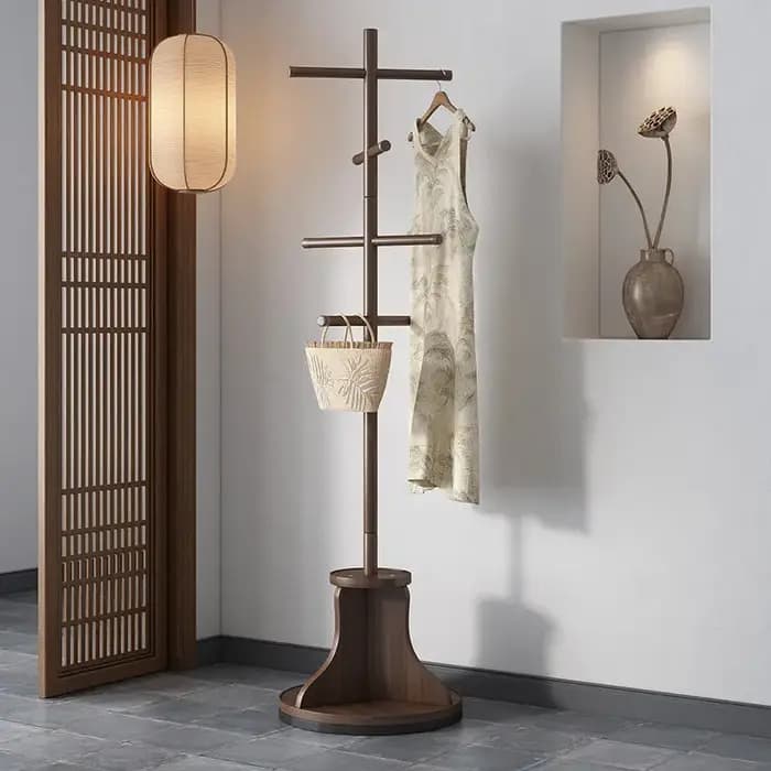 Porte-manteaux ouvert sur pied pour chambre à coucher