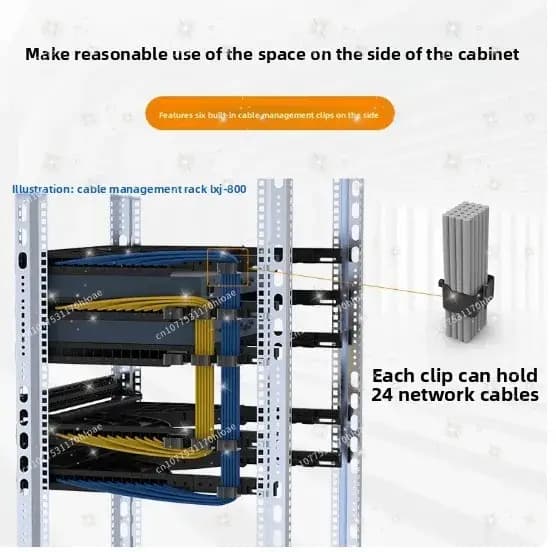 Support de gestion de câbles d'armoire 24 ports 48 ports
