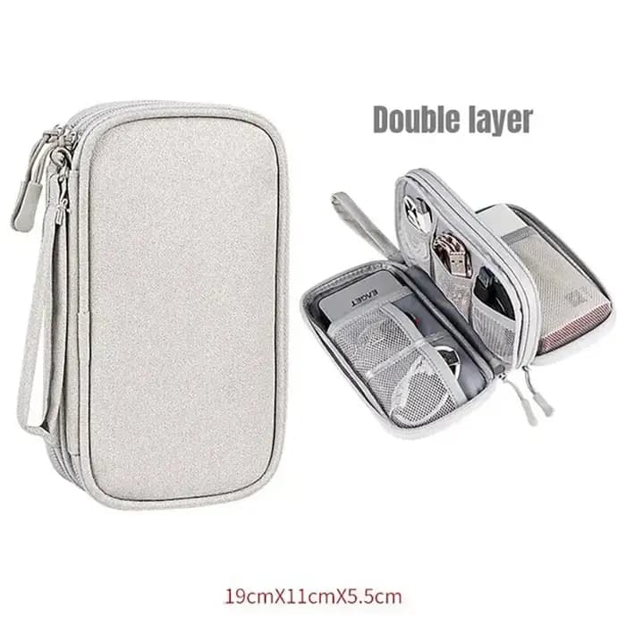 1Pc nouveau sac de rangement de voyage organisateurs de rangement de câbles pochette étui de transpo