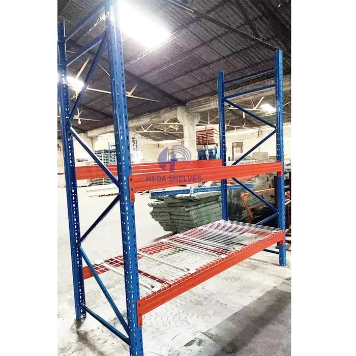 Système d'étagères de stockage en palette à 5 niveaux Teardrop Racks, durable, haute densité, avec s