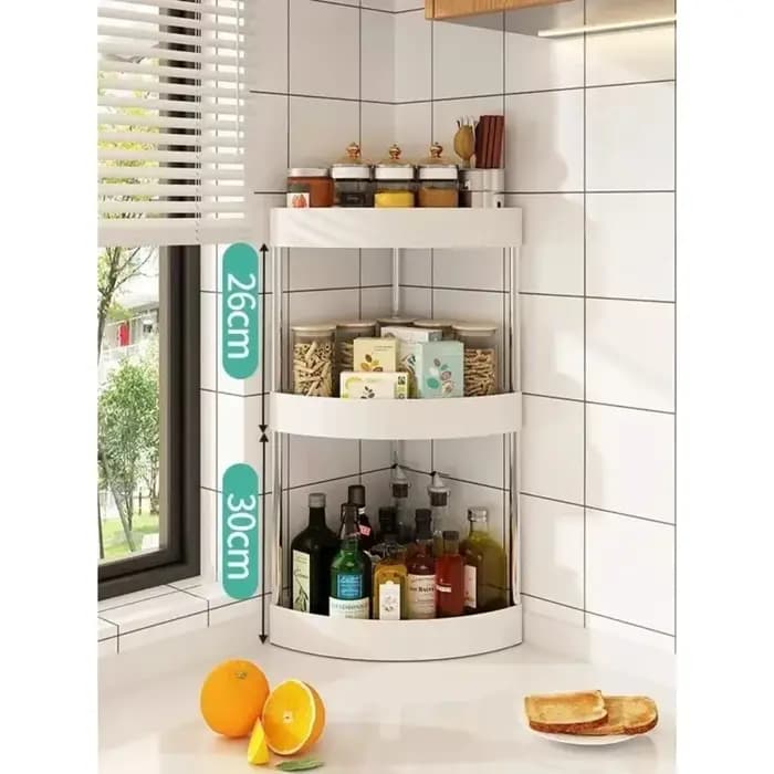 Étagère de cuisine à trois niveaux pour usage domestique