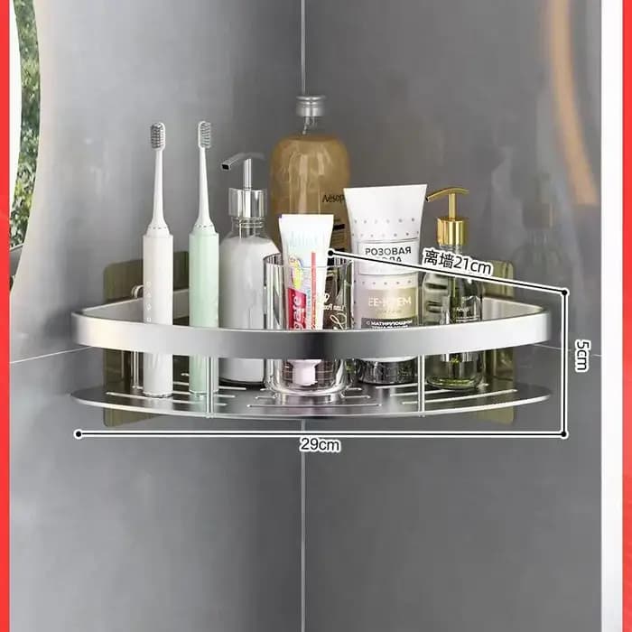 Étagère de salle de bain en alliage d'aluminium