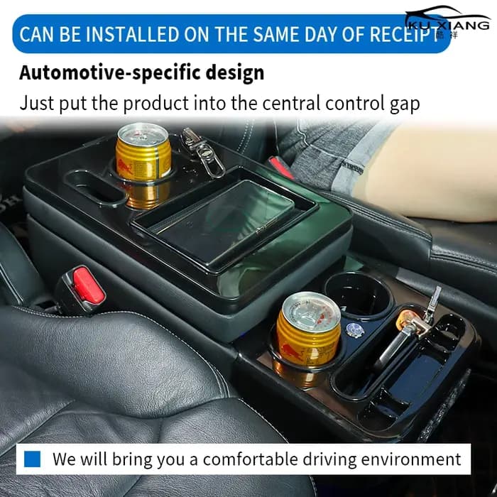 Boîte d'accoudoir universelle pour voiture de 24 cm de large