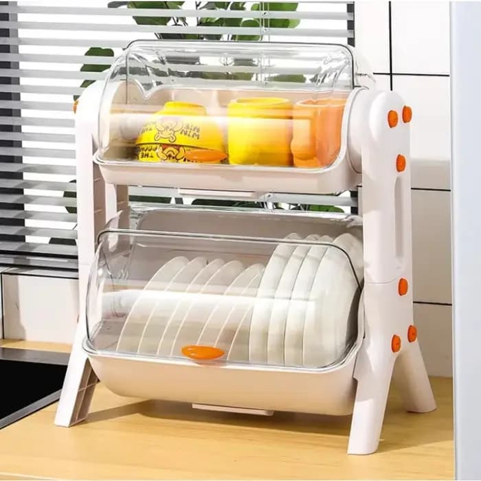 Boîte de rangement de vaisselle de cuisine anti-poussière
