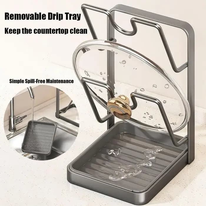 Support de rangement pour couvercle de casserole de cuisine