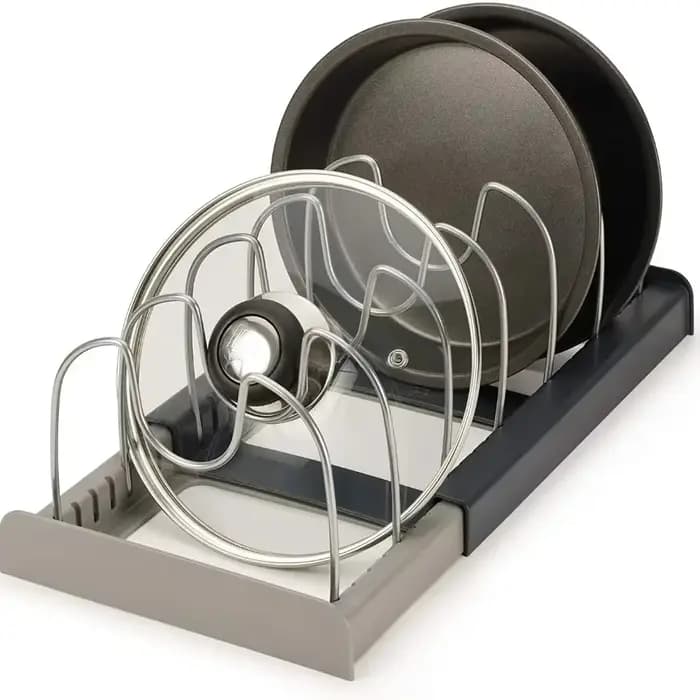 Support de casseroles télescopique à 7 grilles