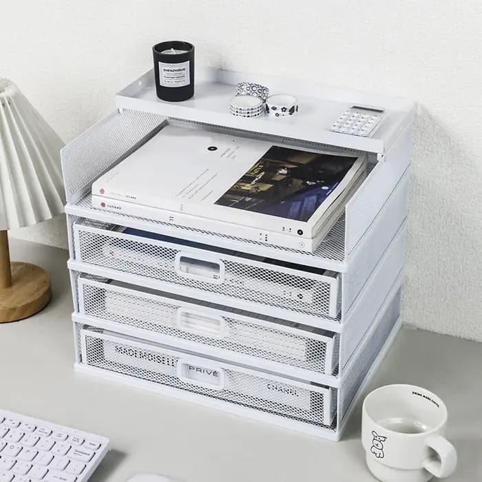 Support de rangement de bureau avec tiroir