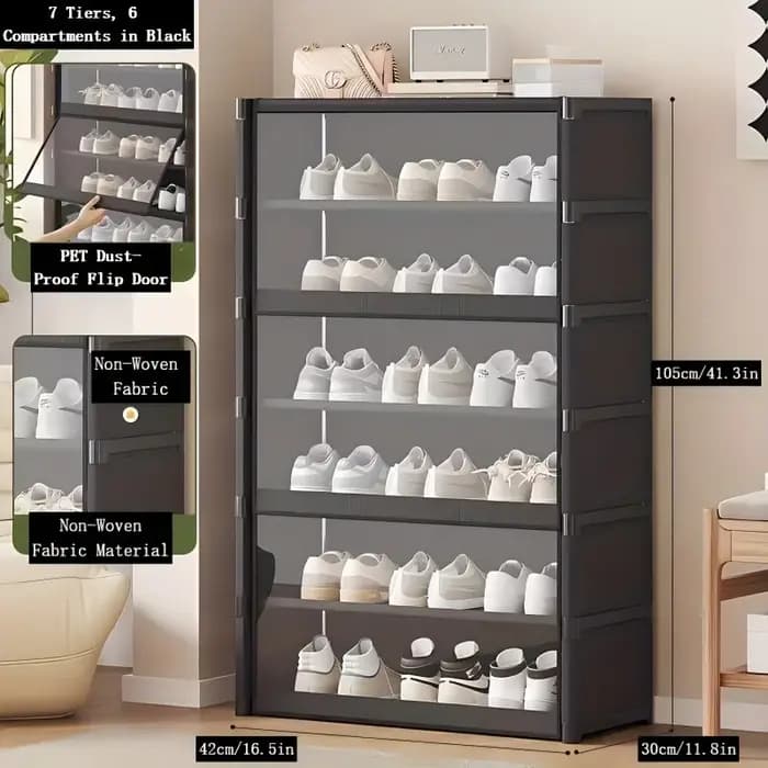 Étagère à chaussures-armoire de rangement à chaussures organisateur de chaussures Vertical pour placard entrée coin chambre-épilable bricolage étagère à chaussures étroite