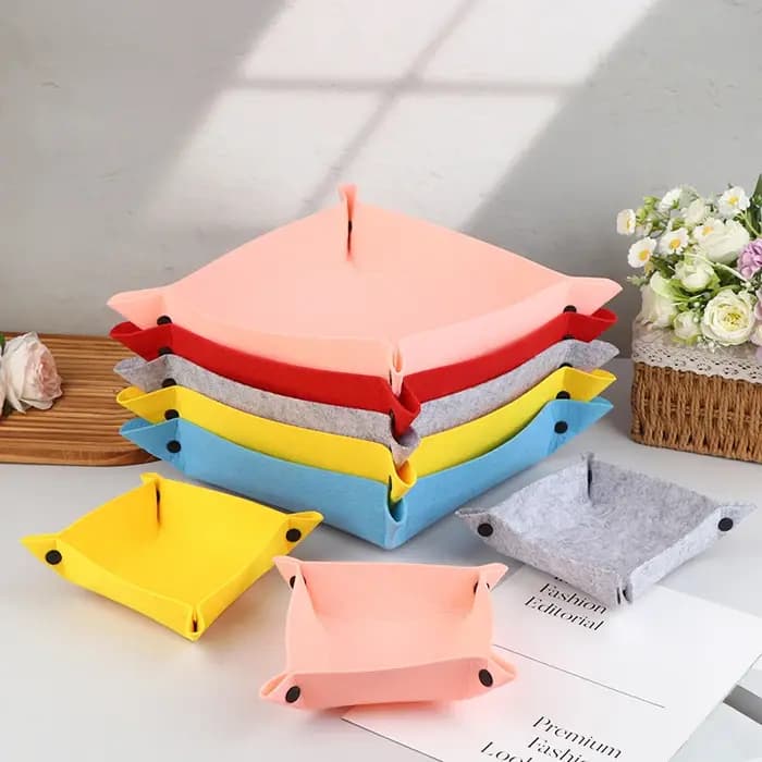 Support de rangement pratique en feutre – Organisateur de bureau pour outils