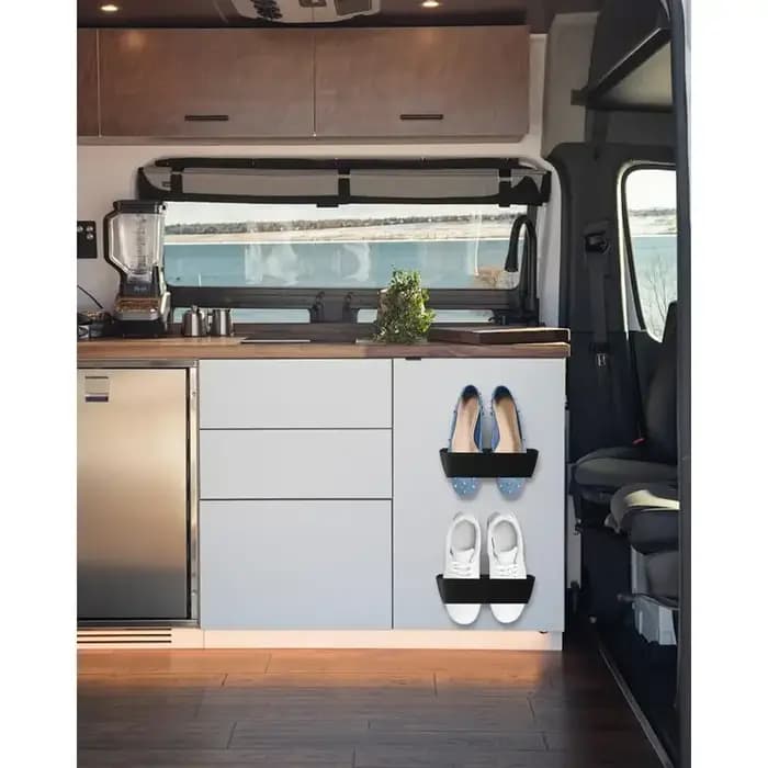 Boîte de rangement pour chaussures murale autocollante