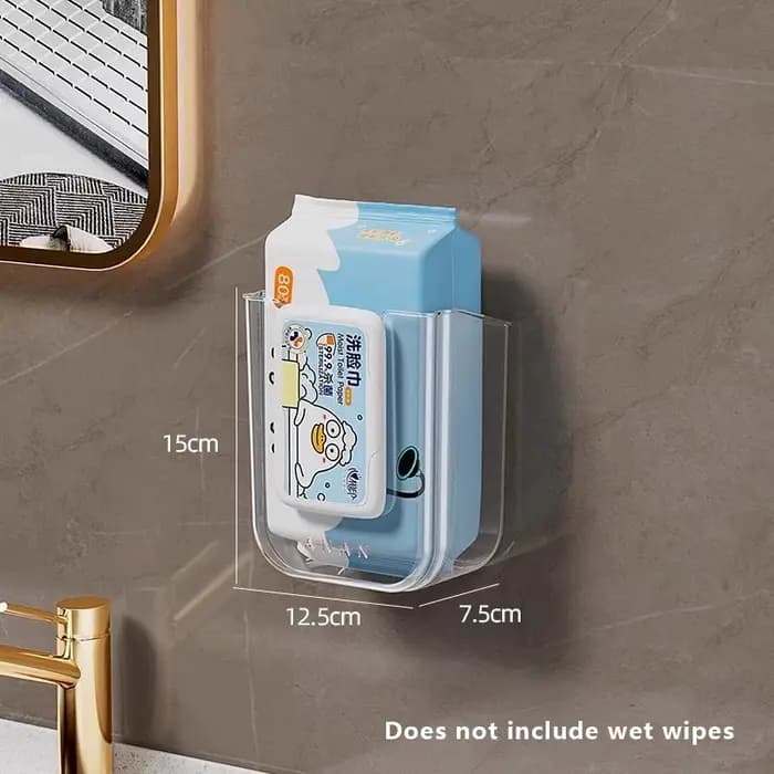 Boîte de rangement murale pour lingettes humides, distributeur de serviettes en papier auto-adhésif