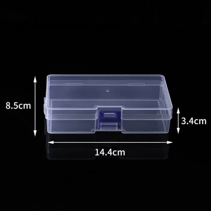 5 boîtes de rangement en plastique transparentes pour petits objets