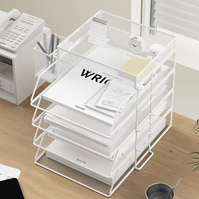Boîte de rangement de documents A4 de bureau