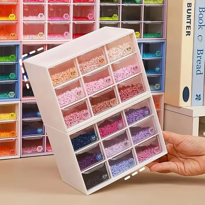 Boîtes de rangement de bureau à 9 compartiments