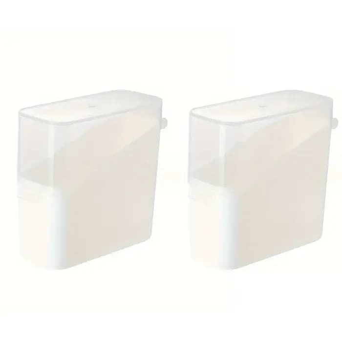 Boîte de rangement à couvercle transparent incliné de style japonais | Organisateur de stockage de café et de thé au f