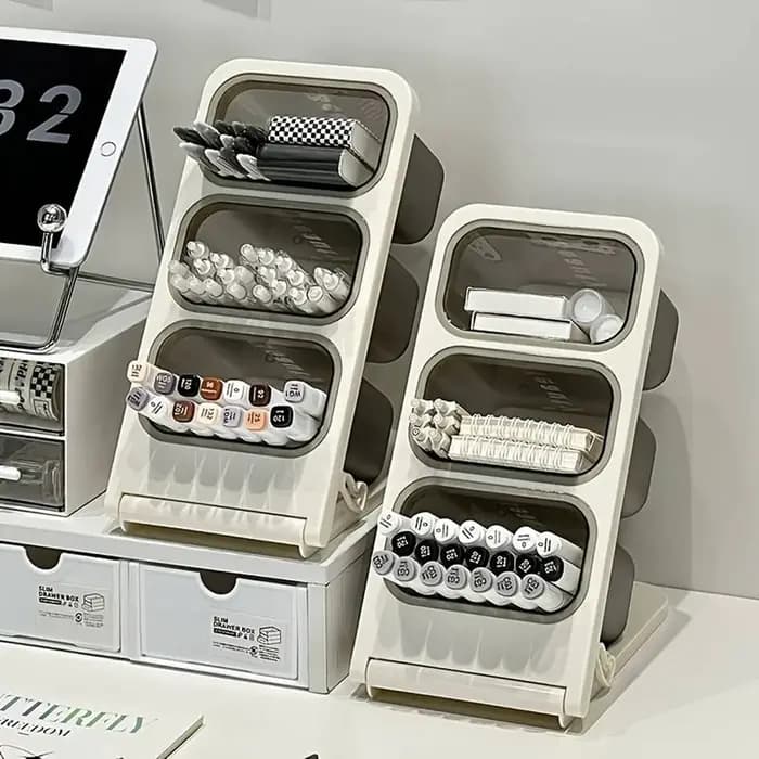 Boîte de rangement pour stylos de bureau