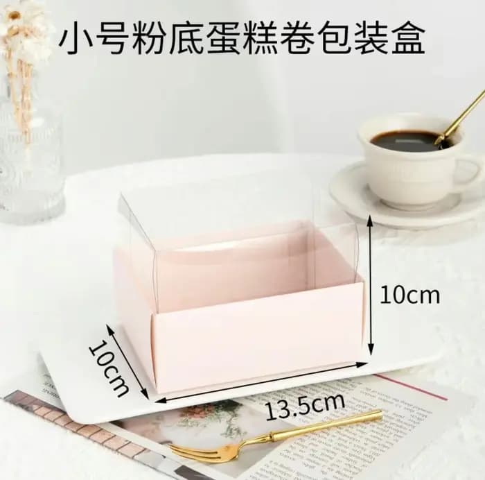Boîte cadeau transparente pour gâteau Tiramisu, 10 pièces, accessoires de pâtisserie, anti-poussière