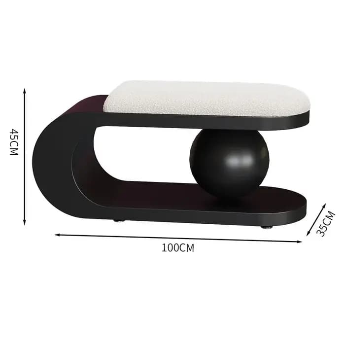 Banc à chaussures nordique pour la maison