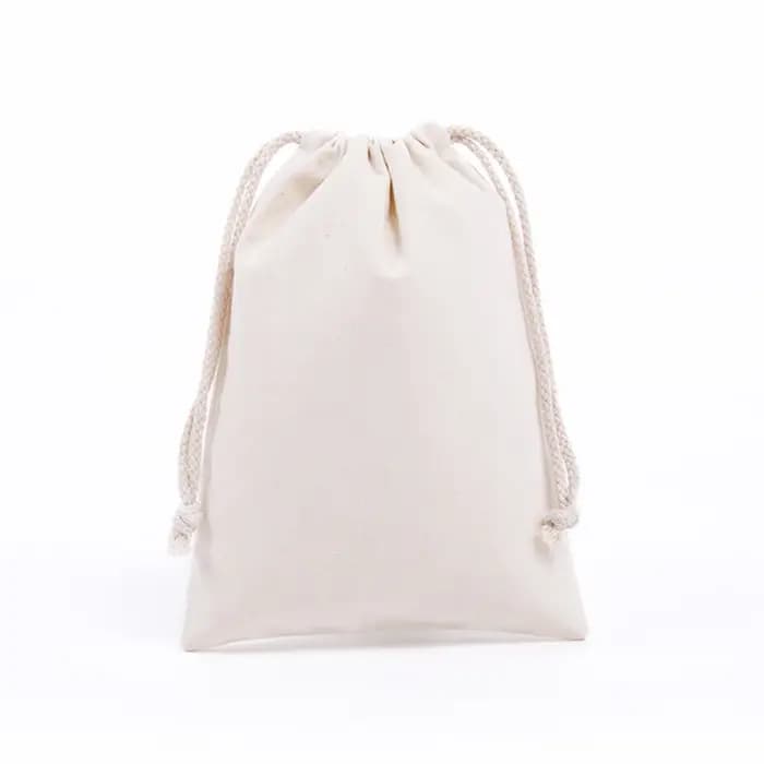 Sac à cordon en toile, sac de rangement de couleur, sac de rangement en coton, fourre-tout Portable,