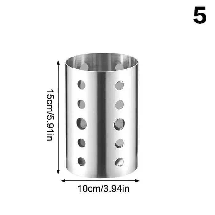✔ Support à couverts en acier inoxydable, organiseur de rangement pour baguettes, égouttoir pour cuillères, fourchettes et baguettes, panier de rangement de cuisine
