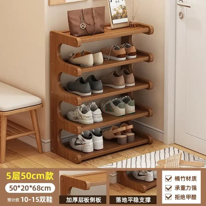Étagères de rangement de chaussures en bois, support de rangement de chaussures Simple, empilable, m