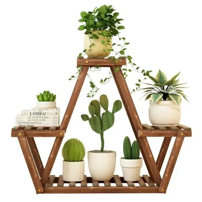 Étagère à fleurs multi-niveaux pour intérieur