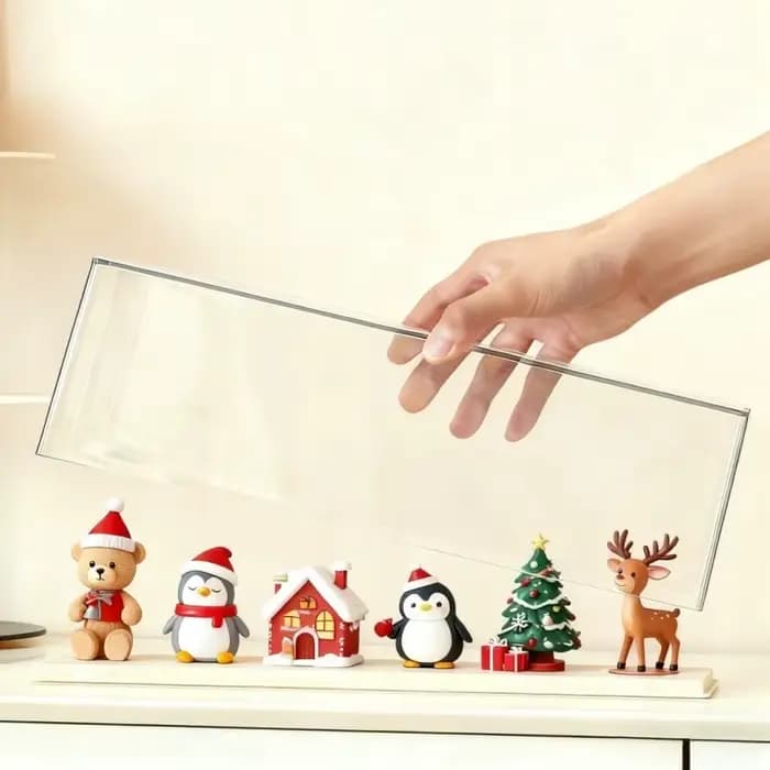 Mallette de rangement d'affichage en acrylique pour figurine d'action