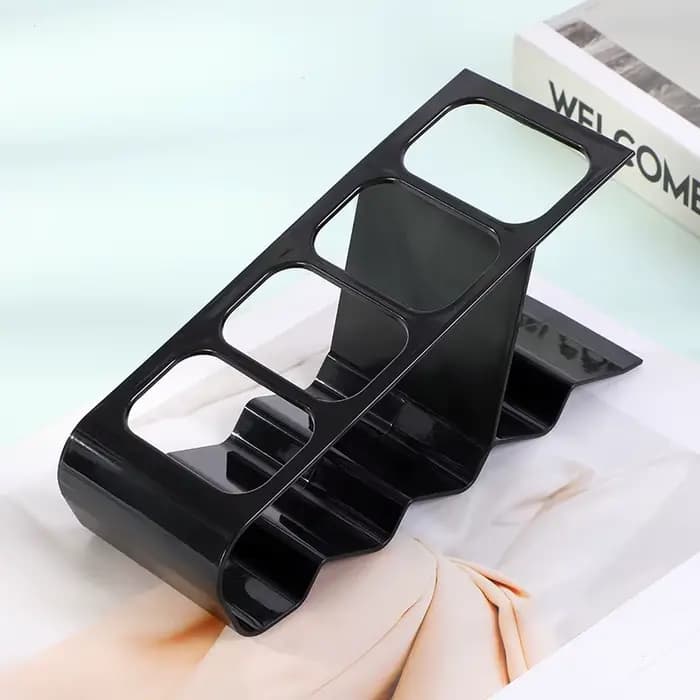 Support organisateur de télécommande avec compartiments, Base antidérapante, rangement Compact pour