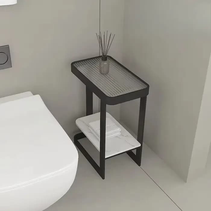 Étagère de rangement de salle de bain étroite