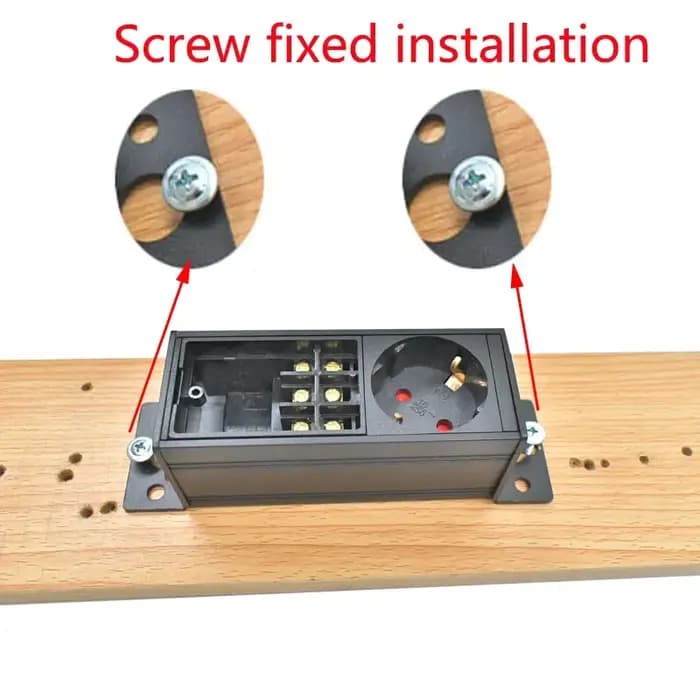 PDU multiprise réseau armoire rack mur desktopConnect les fils vous-même 1-11AC EU avec boîte de jonction