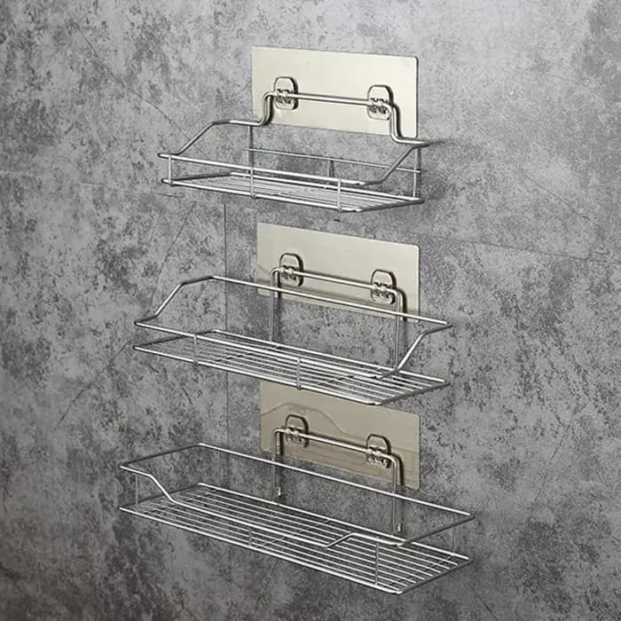 Étagère de rangement murale suspendue en acier inoxydable