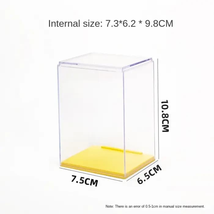 Boîte d'affichage de beurre de bureau transparente