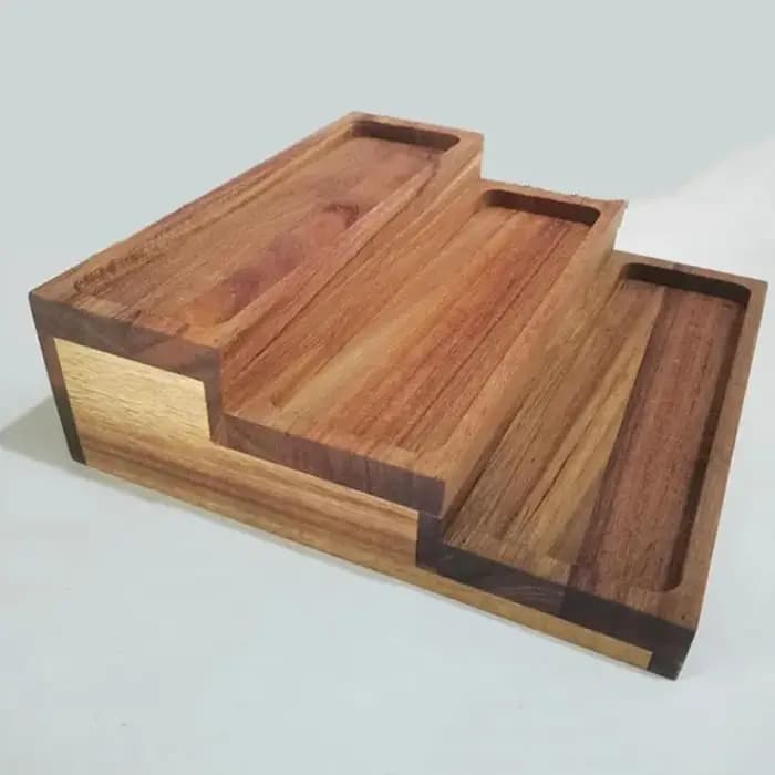 Étagère à Épices en Bois d'Acacia pour Comptoir - Plateau