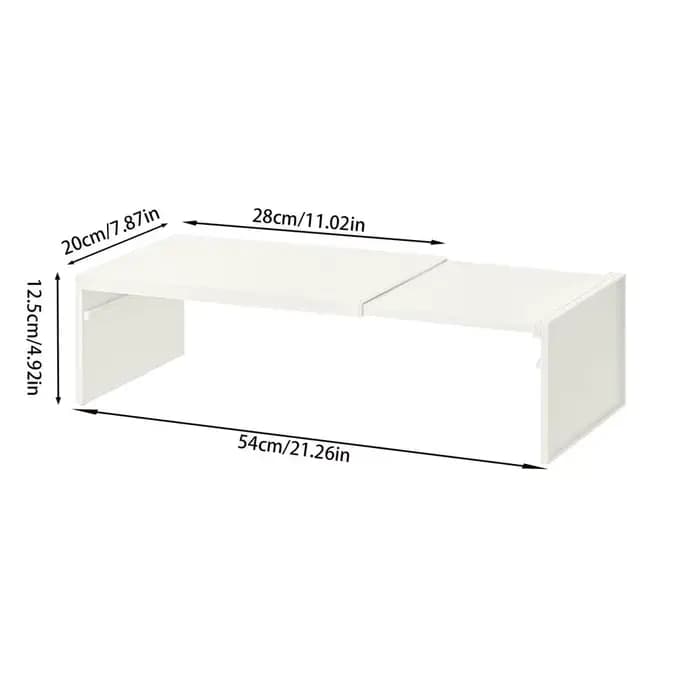 Étagère de rangement extensible et empilable pour armoire, étagère superposable, gain de place, robu