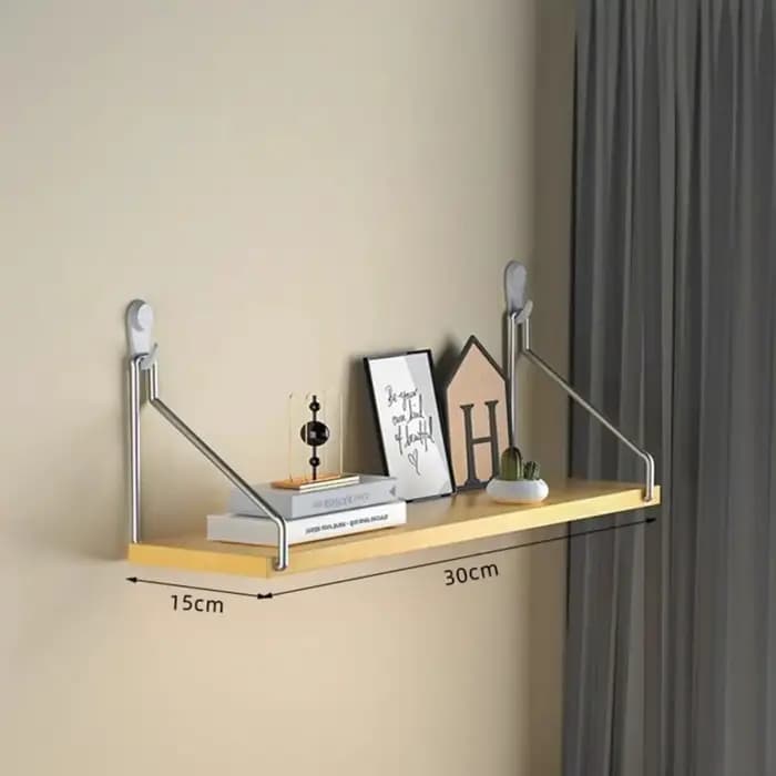 Décor esthétique matériau en bois étagère murale