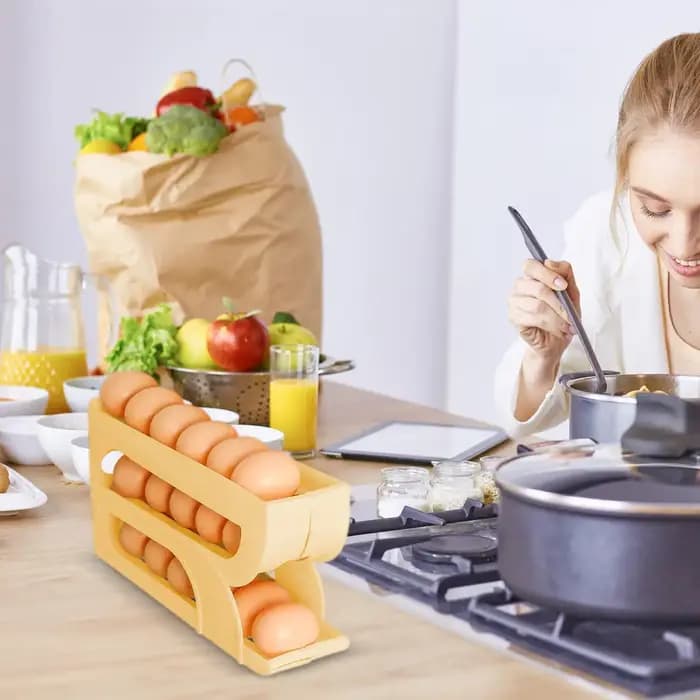 Distributeur d'œufs pour réfrigérateur à 3 niveaux
