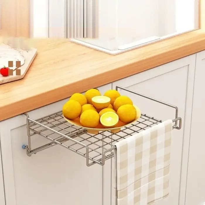 Étagère de rangement pliable en acier inoxydable