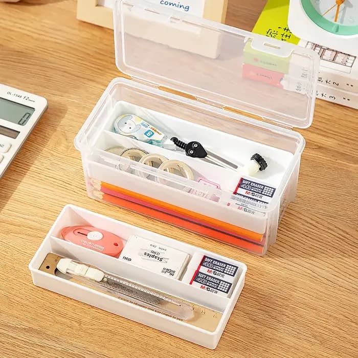 1PC nouvelle boîte à crayons PP matériel Transparent